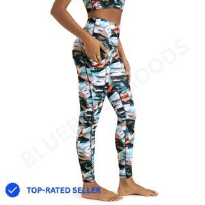 High Waisted Yoga Leggings Tummy Control Non See Through Workout Pants